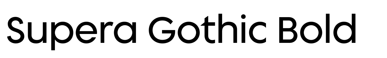 Supera Gothic Bold